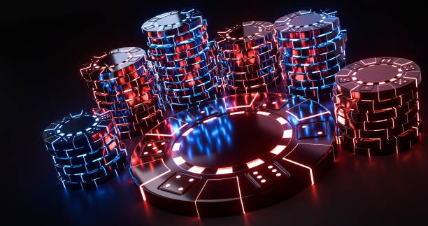Baccarat card game layout with Banker and Player boxes
